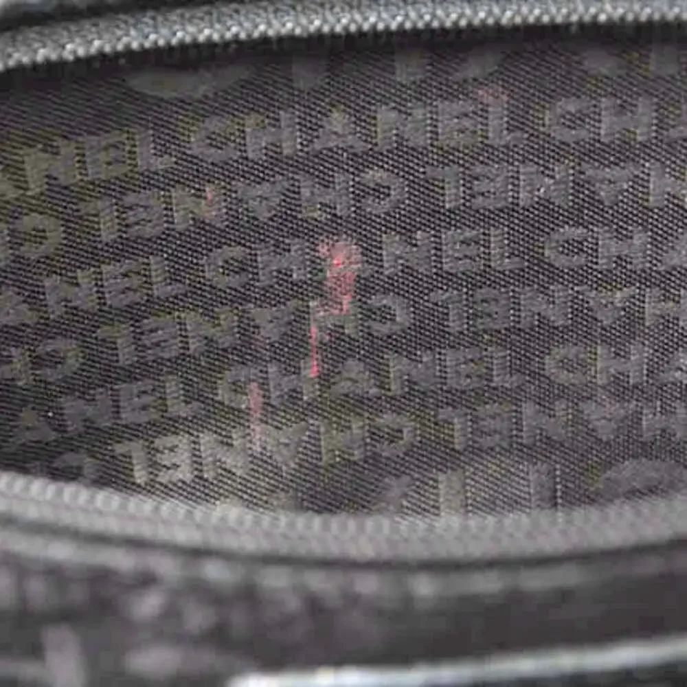 CHANEL Black Leather Tote Bag